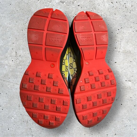 Gucci Rython GG Multicolor Monogram Canvas Men's Sneakers - Picture 9 of 13